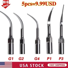 5pcs Dental Ultrasonic Piezo Scaler Tips fit EMS Woodpecker Cavitron Handpieces