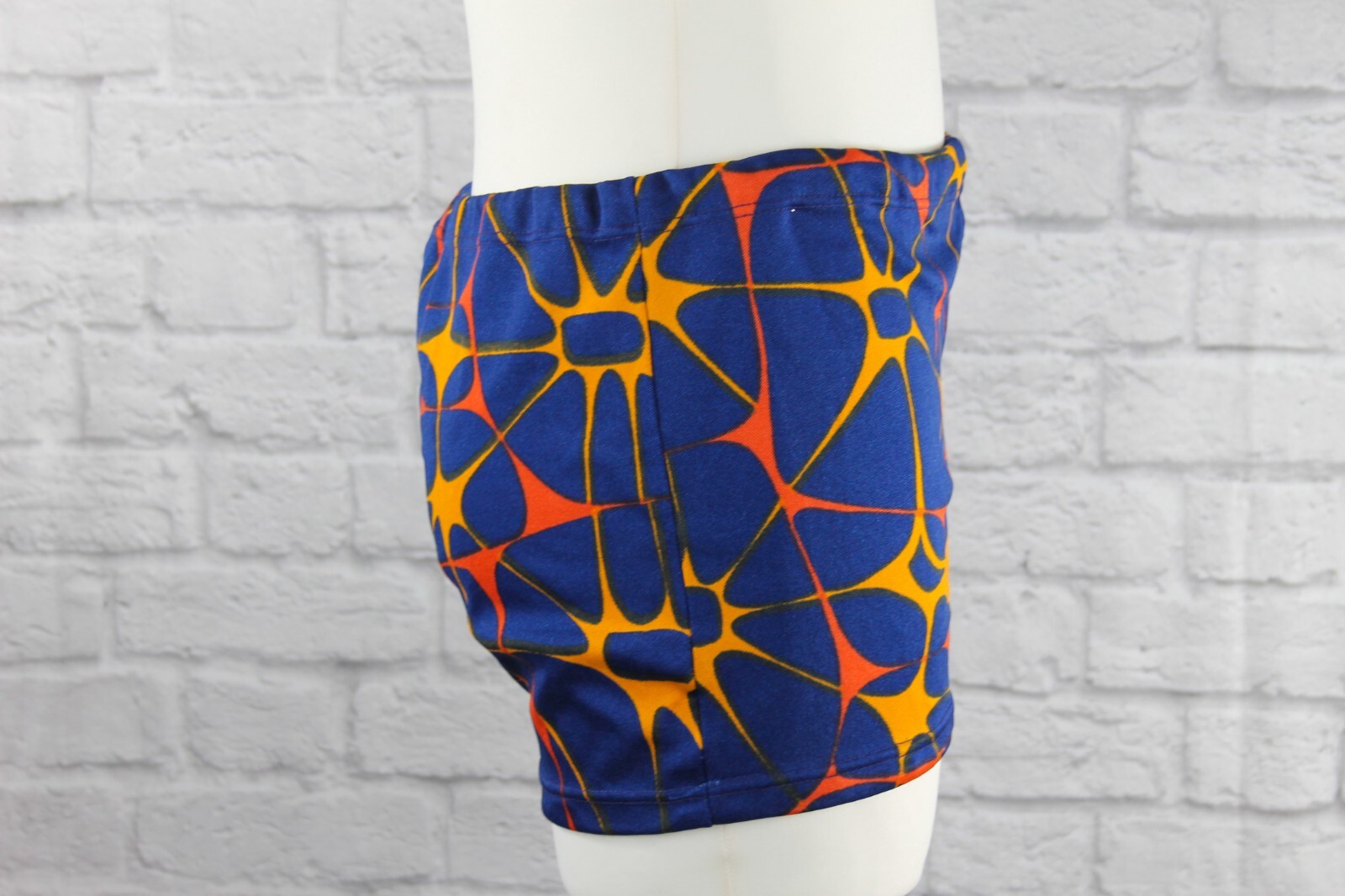 Maillot Nantes Natation années 70'S Acrylique vintage Jaune Feutrine