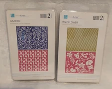NEW LifeStyle Crafts QUICKUTZ Embossing Folders GAZEBO and WILDFLOWER *RETIRED*