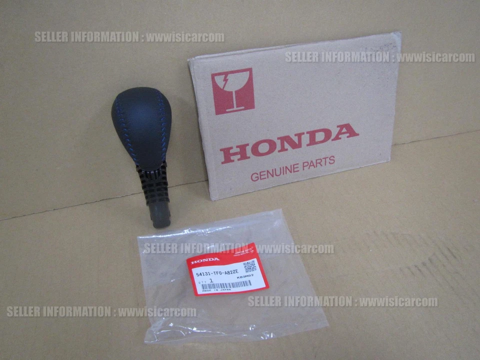 HONDA FIT GP1 GP4 FIT HYBRID RS AUTO SHIFT KNOB 54131-TF0-A82ZE BLUE STITCH JDM - Image 2 of 4