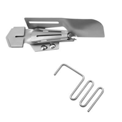 Baby Lock Doppelfaltschrägbinder mit Führungsrechen 36 mm auf 10 mm Bandeifasser