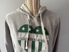 LIFE IS GOOD Michigan State Women's Goto Hoodie Americana Heart Sweatshirt Large — photo 3