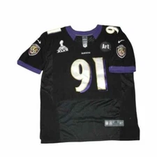 # 91 Upshaw jersey Baltimore Ravens Super Bowl XLVII (48) version Nike On Field