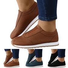 Women's flat sports gym running shoes casual breathable sneakers  fashion comfy