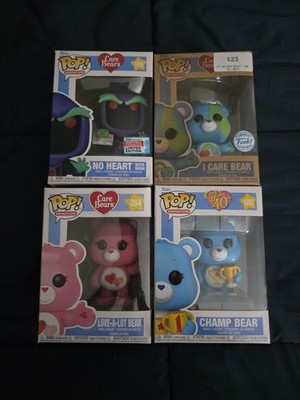 Funko Pop! Animation Care Bears Lot Bear Figure Love Champ I Care No Heart 