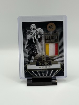 2023-24 Panini Noir - Box Office Memorabilia Trae Young #BOM-TYO Prime /10