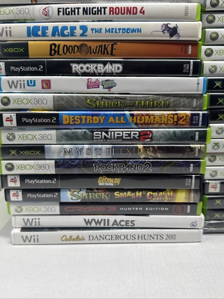 Mixed Lot of 74 Video Games – PS2 Xbox 360 Original Xbox Wii U– Tested & Working - Image 4 of 4