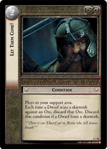 Let Them Come! - Foil Mint/Near Mint LOTR: Fellowship of the Ring (Foil)