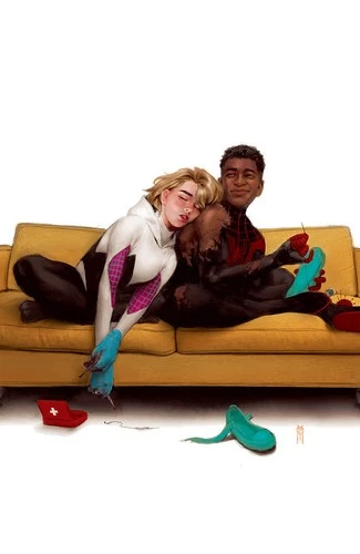 Amazing Spider-Man #41 Virgin Miguel Mercado Exclusive Miles Gwen Spiderman 1