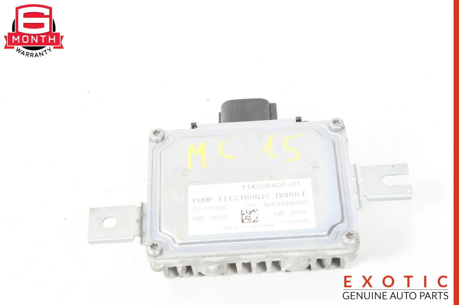15-17 McLaren 650S Fuel Pump Electronic Control Module OEM