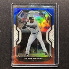 2021 Panini Prizm Frank Thomas #13 Red White and Blue Prizm White Sox