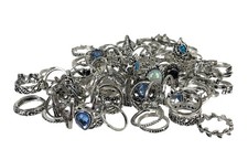 Wholesale 80 pcs Bohemia Vintage Rings Women Silver Tone Fashion Jewelry