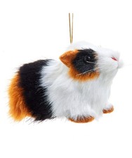 Furry Guinea Pig Ornament F2270 w