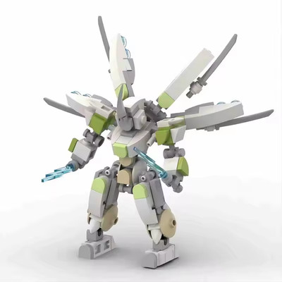 Mini Transforming Mech Robot Building Blocks   DIY Assembly Toy