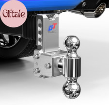 Trailer Hitch Ball Sizes Adjustable Trailer Hitch Ball Mount - Fits 2.0" Receiver, Dual Ball 2" X 2-5/16"
