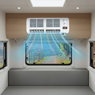 3 Gears Adjustable Temperature Air Conditioner Indoor Unit, White
