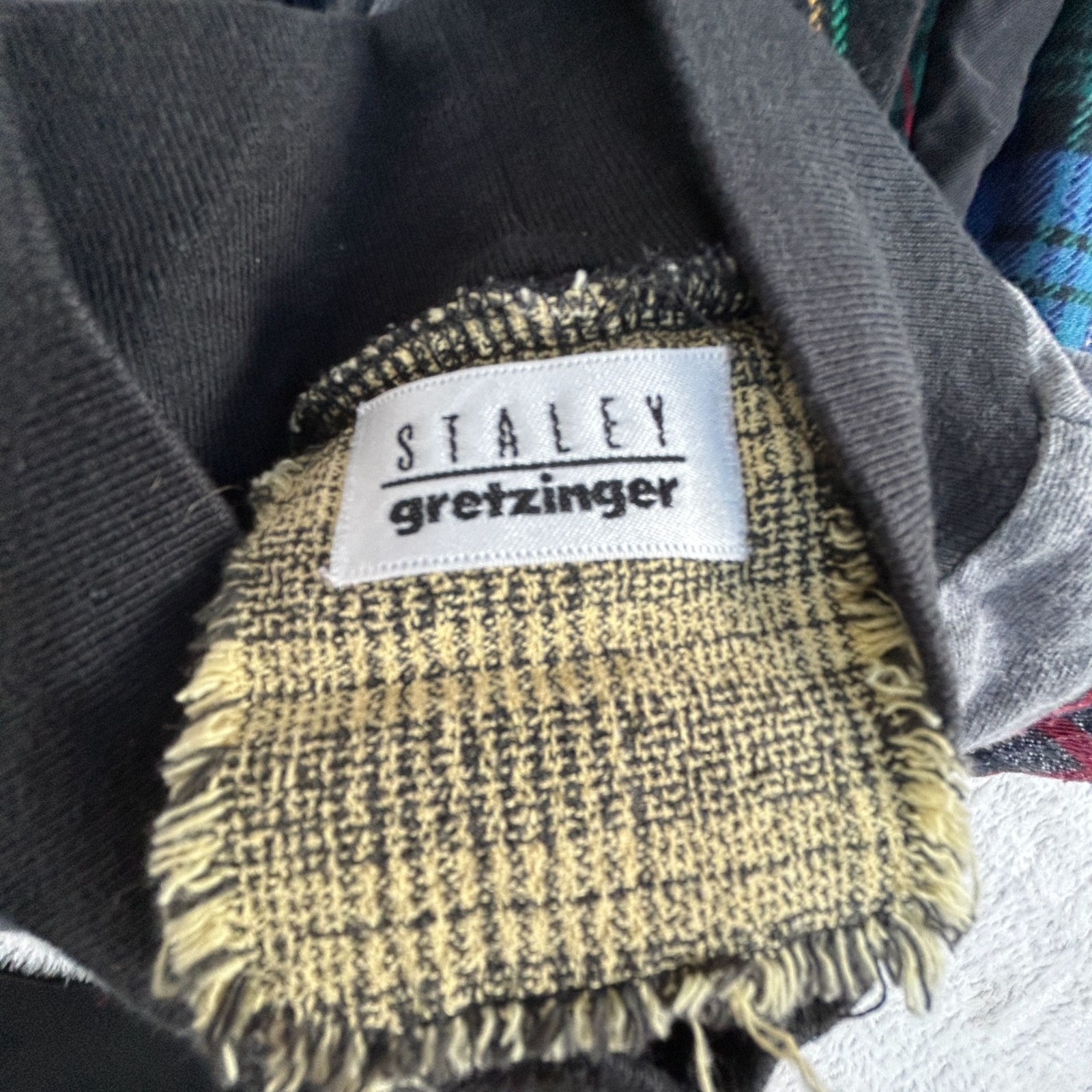 Vintage Staley Gretzinger Patchwork Mini Sweater … - image 3