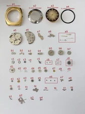 Vulcain Caliber MSR S2 Movement Part  Balance Fork Wheel Spring Bridge Dial Case