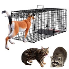 Toriexon Humane Large Animal Trap Black 42 x 15.7 x 17.7 inch