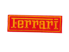 Ferrari Italian Auto F1 Patch, Iron On/Sew On