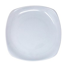 Square Plate 22.5cm Ceramic White Dessert Salad Side Lightweight Dinnerware