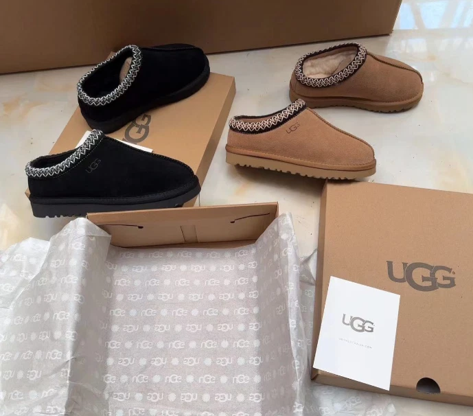 UGG AUSTRALIA UK Women U✨G✨G Tasman Slipper Suede Upper Chestnut Black Sand Leisure Slipper