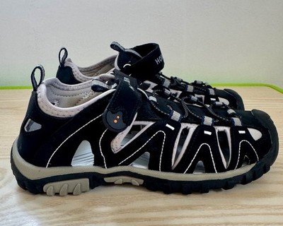Kids Sport Sandals Size 3.5 Youth Closed Toe Hiking Water Shoes Black Grey GUB50