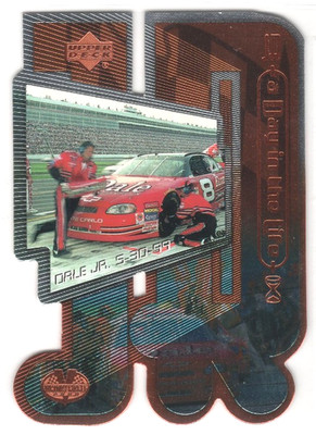 2000 Upper Deck VC DALE EARNHARDT JR.  A Day In The Life die-cut foil card #JR4