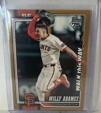 WILLY ADAMES 2026 TOPPS SERIES 1 WALK THIS WAY GOLD /50 #267 SF GIANTS Q4320