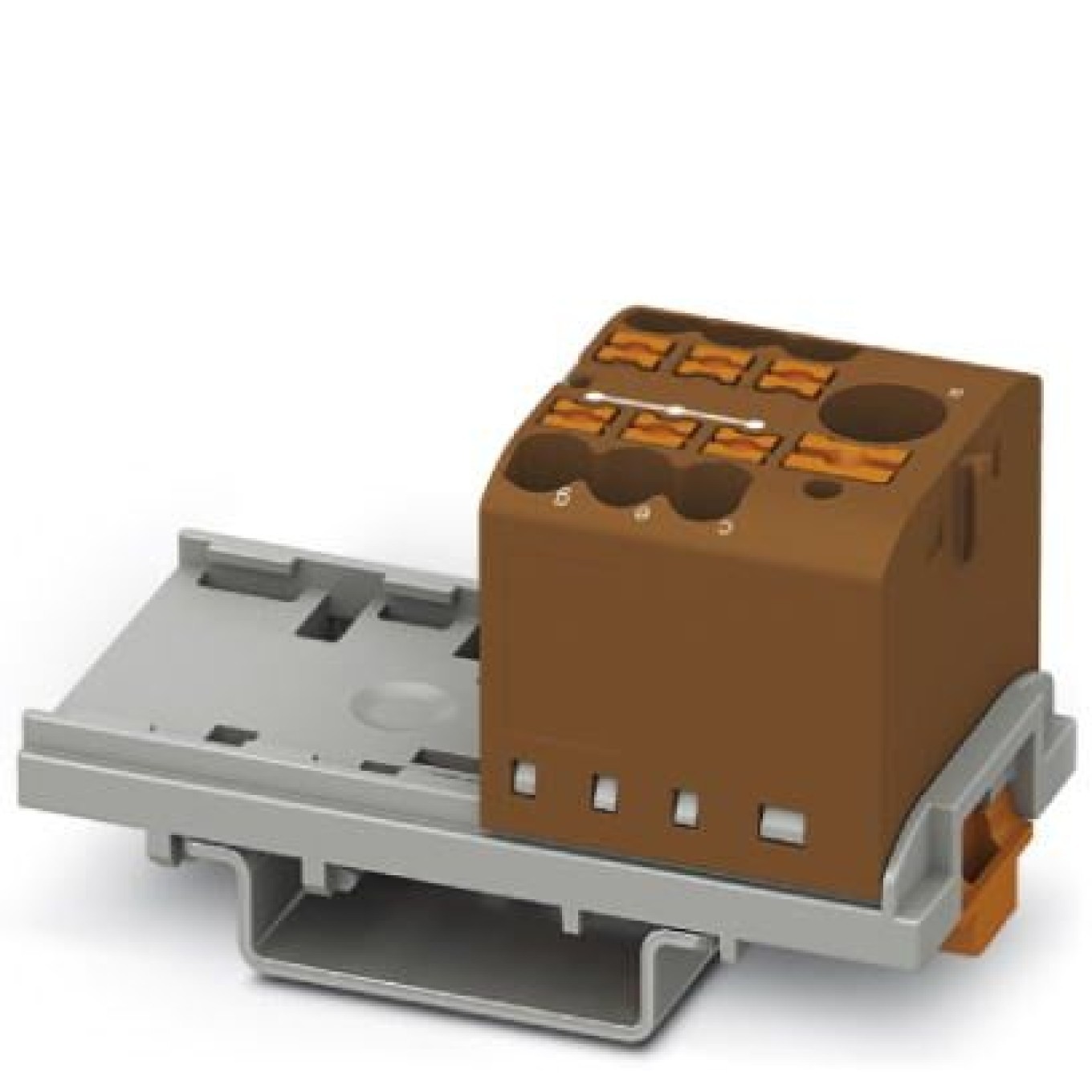 PTFIX Manifold Block 6/6x2.5-ns35 bn, Brown BEA 3273076