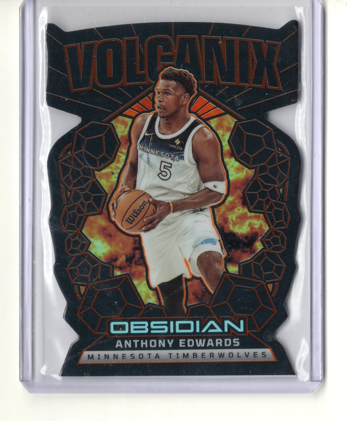 2024-25 Panini Obsidian Anthony Ant Edwards Volcanix DIE CUT INSERT #4 T-WOLVES