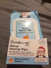 Creme Shop Makeup Removing Juicy Pre-Wet Wipes Brightening Vitamin C - 60 Count