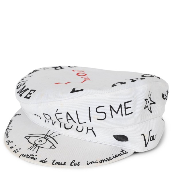 72462 authentische Christian Dior weiß Baumwolle 2018 DAYDREAM WORDS Kappe Mütze 57