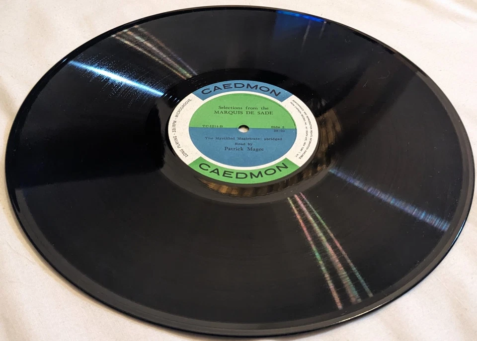 Patrick Magee SELECTIONS FROM THE MARQUIS DE SADE Caedmon TC 1214 lp SHRINK - Image 3 of 4