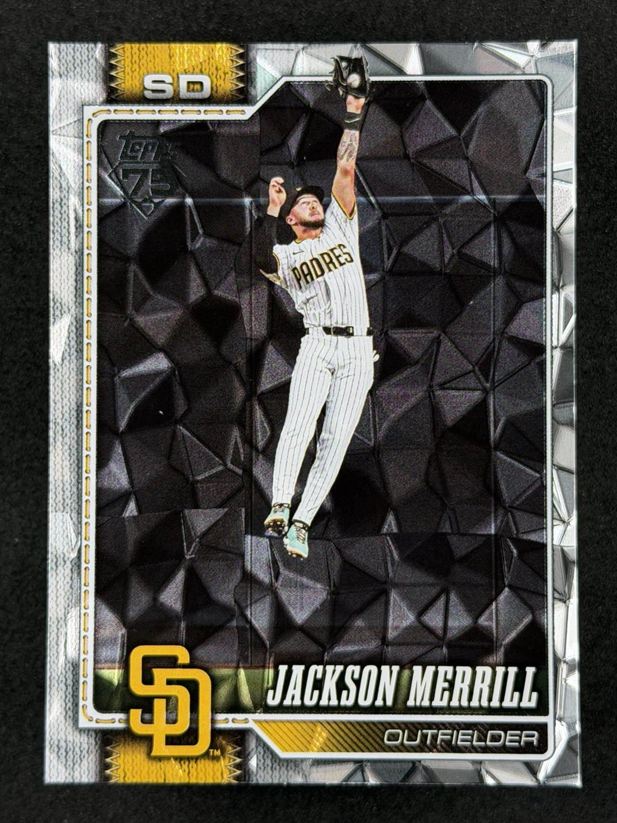 Jackson Merrill 2026 Topps Series 1 #229 Diamanté Foil Parallel - SD Padres