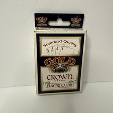 Gold Crown Standard Quality Playing Cards - Blue Deck