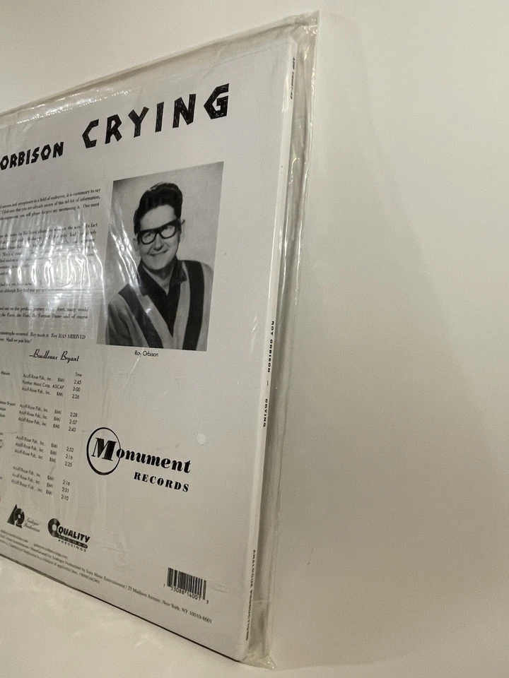 LP: Roy Orbison - Crying - 200g 45RPM 2LP Analogue Productions SEALED - Image 3 of 3