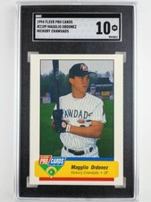 1994 Fleer Pro Cards # 2189 Magglio Ordonez (Hickory Crawdads) Graded SGC 10
