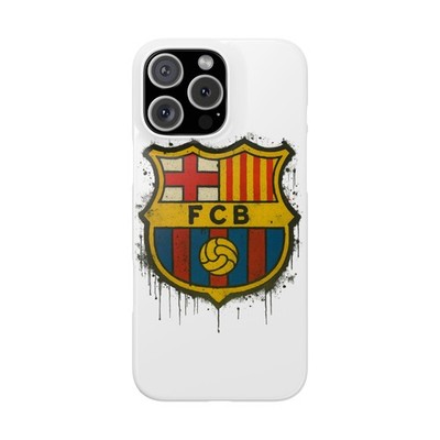 Blue & Red Striped Barcelona Style Case For All iPhone Models