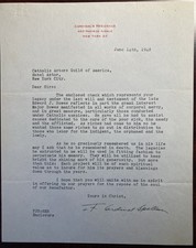 CARDINAL FRANCIS SPELLMAN-Typed Letter Signed...