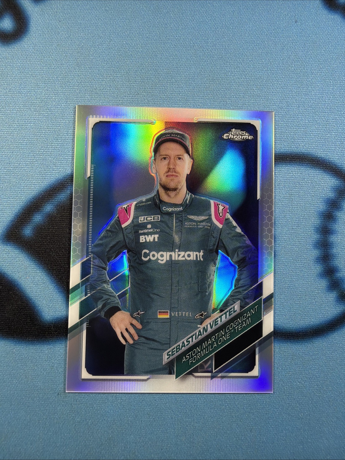 SEBASTIAN VETTEL 2021 TOPPS CHROME F1 REFRACTOR #7 MINT!