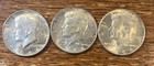 (3) - 1964 Kennedy Half Dollars, USA, Circulated