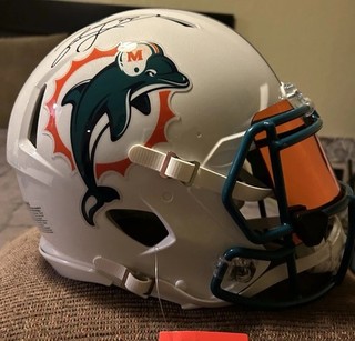 Jason Taylor Miami Dolphins Signed Full Size Authentic Helmet Beckett COA