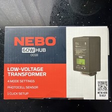 Transformador de bajo voltaje NEBO 60w Hub 4 ajustes de modo sensor de fotocélula NUEVO