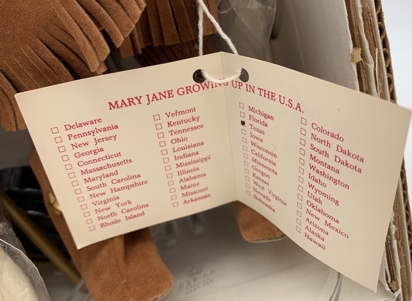 Texas Cowgirl  Royal Doll Mary Jane 10½” All Vinyl Boxed Original Outfit USA