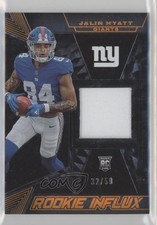 2023 Panini Black Rookie Influx Materials Citrine /50 Jalin Hyatt #RI-2 nd3