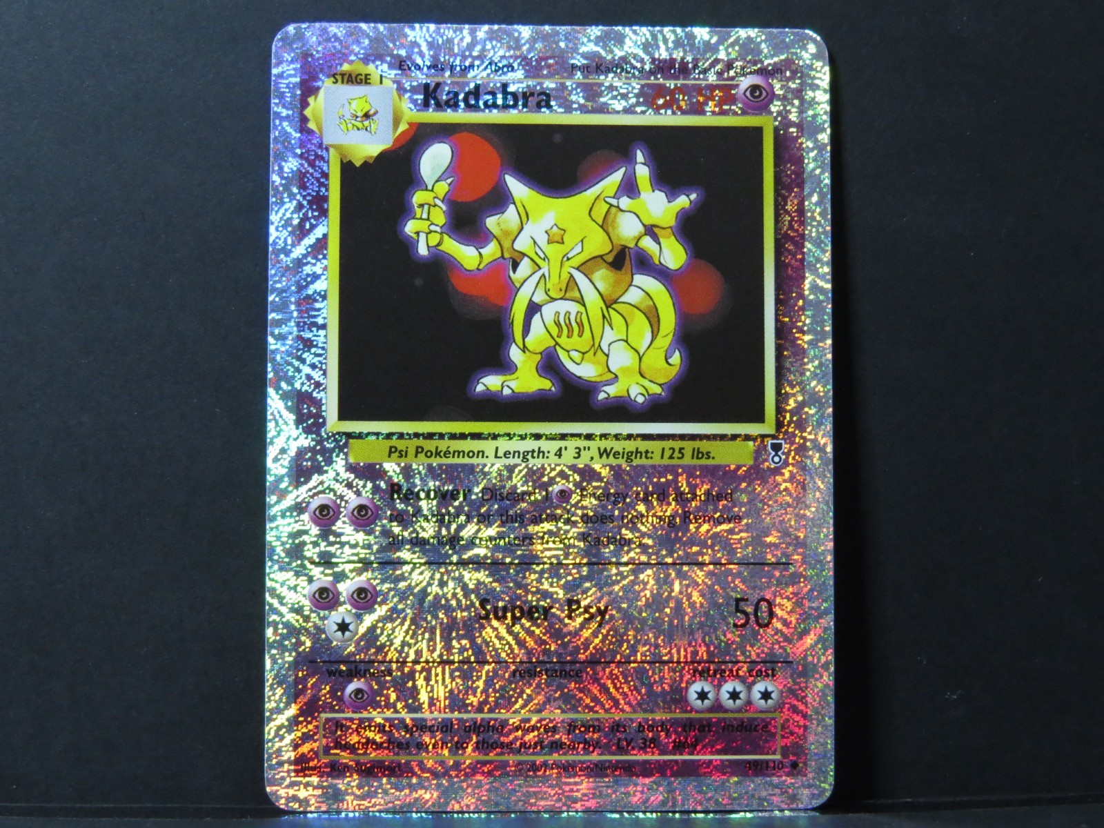 Kadabra 49/110 - Reverse Holo Legendary Collection Pokemon Card (Near Mint)