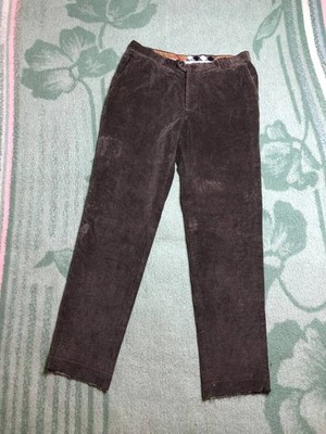 Burberry London Herren Braun Baumwolle Chino Freizeit Hose 44 Distressed...