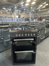 KENWOOD CK234DF SL 60 cm Dual Fuel Cooker - Grey & Chrome 