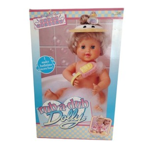 Ancien Poupon RUB A DUB Dolly 42 Cm - Poupée Vintage Années 1970, USA, Marque Idéal